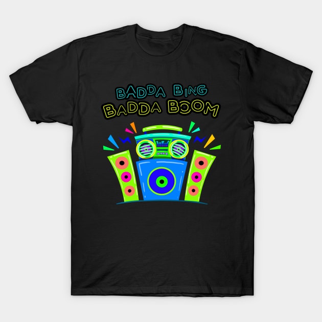 Boombox and Speakers Music Love T-Shirt by Jake, Chloe & Nate Co.